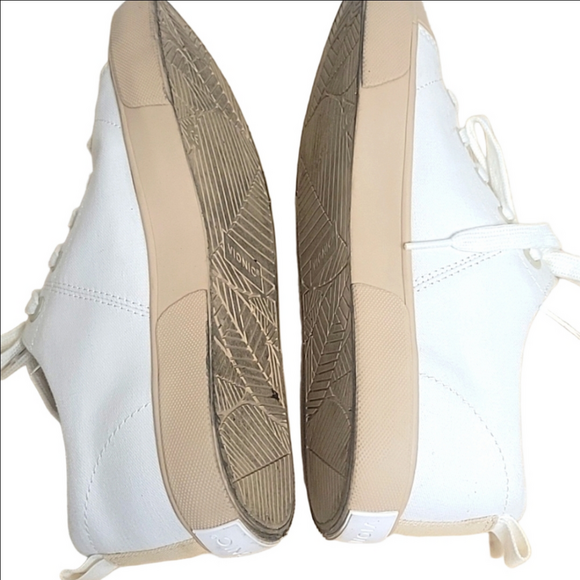 Vionic white and tan 🐫 8.5 sneakers 👟 tennis shoes arch support orthopedic - Picture 11 of 12